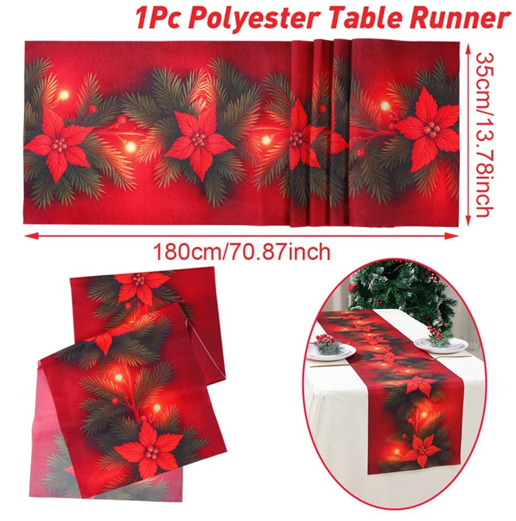 Christmas Party Table Runner – Festive Home Decoration for Christmas 2025/2026