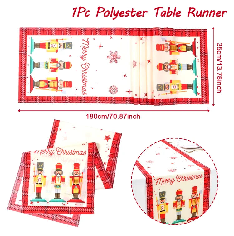 Christmas Party Table Runner – Festive Home Decoration for Christmas 2025/2026