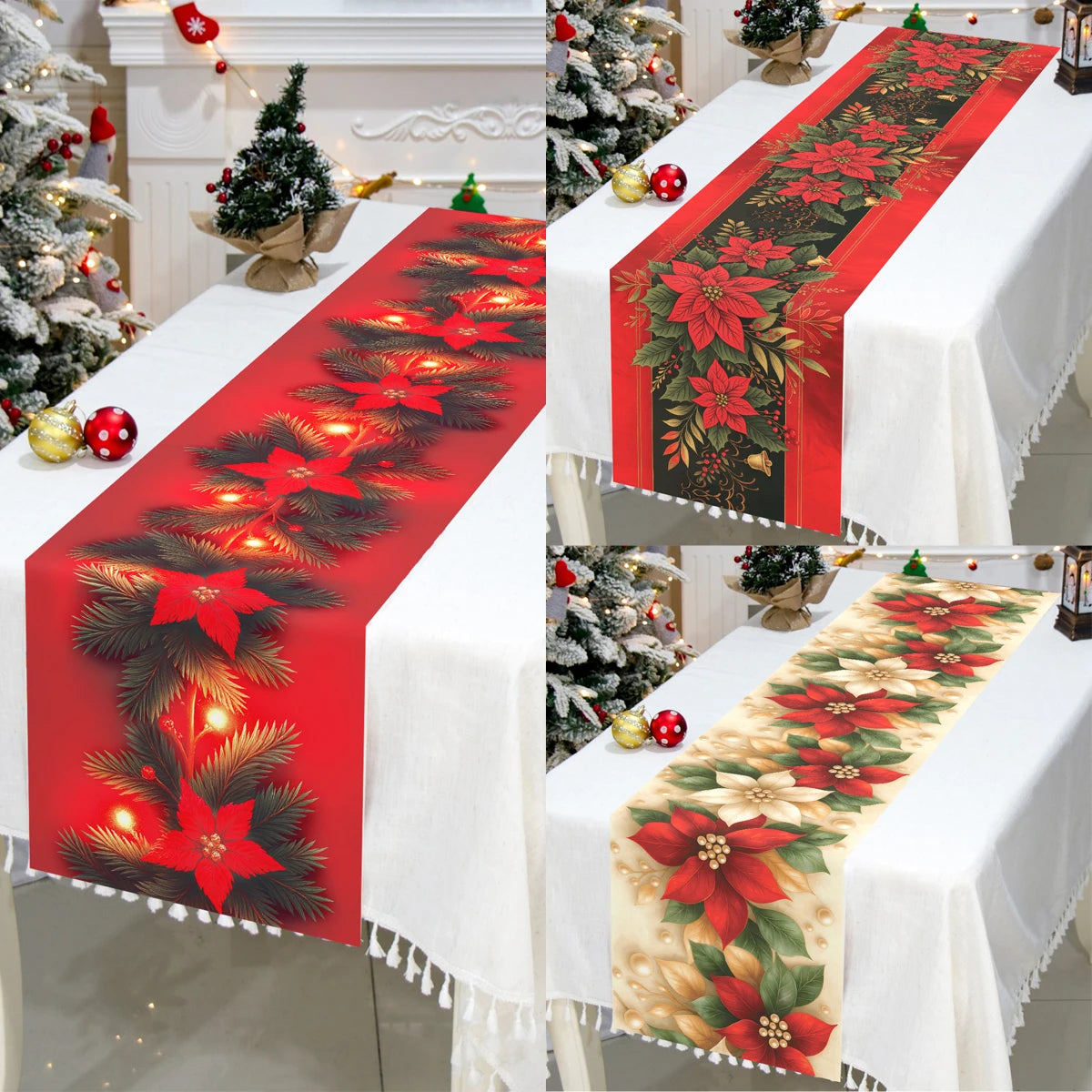Christmas Party Table Runner – Festive Home Decoration for Christmas 2025/2026