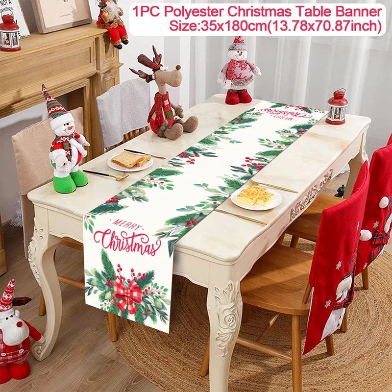 Christmas Party Table Runner – Festive Home Decoration for Christmas 2025/2026
