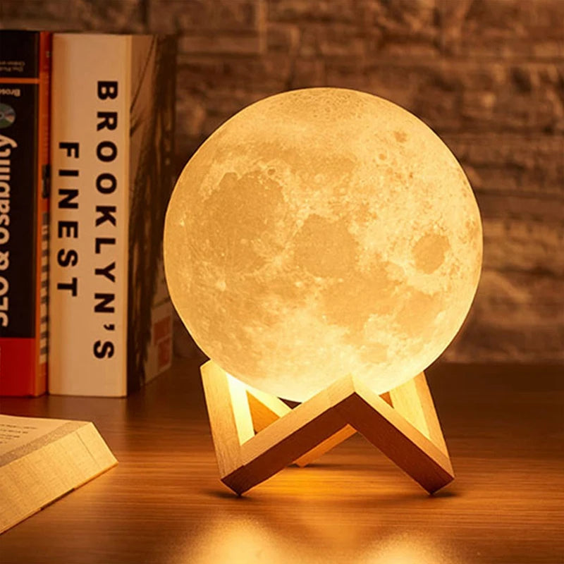 LED Moon & Galaxy Night Light – Perfect Birthday Gift for Kids & Bedroom Decor