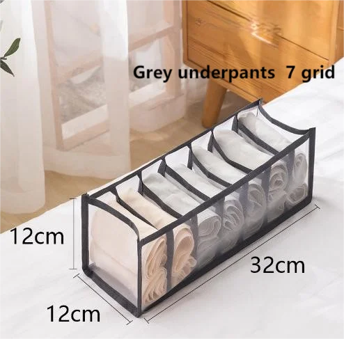 Foldable Underwear Drawer Organizer – Storage Box for Socks, Bras & Underpants