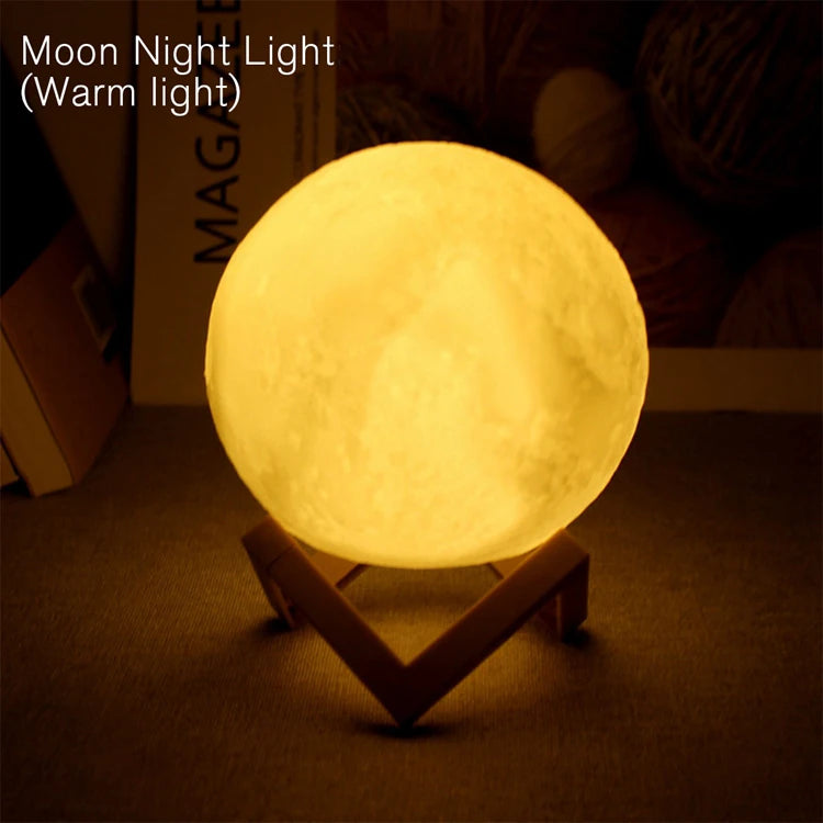 LED Moon & Galaxy Night Light – Perfect Birthday Gift for Kids & Bedroom Decor