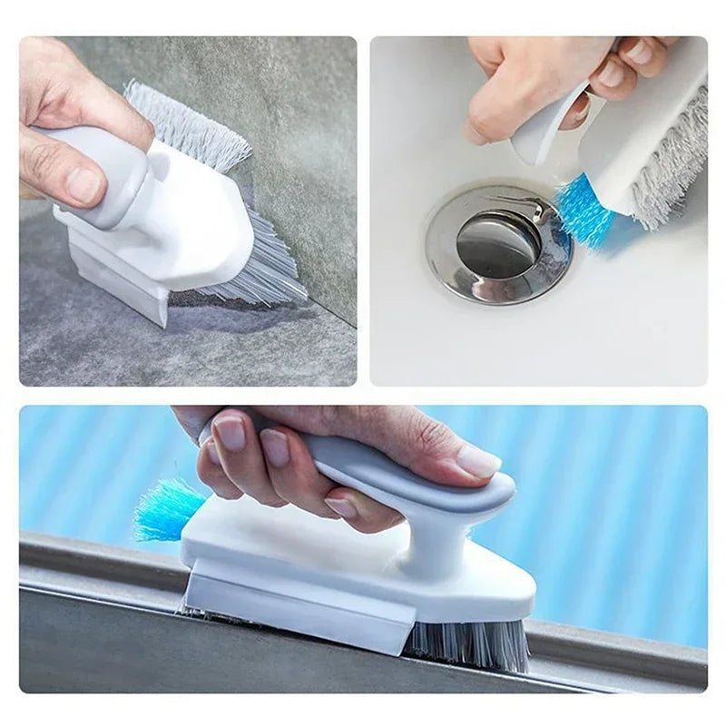 All-in-One Kitchen & Bathroom Cleaning Brush – 4-in-1 Soap Dispensing Scrubber for Dishes, Tiles & Floors