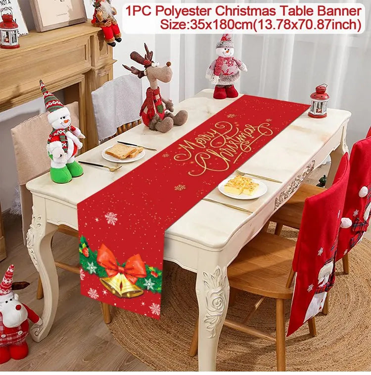 Christmas Party Table Runner – Festive Home Decoration for Christmas 2025/2026
