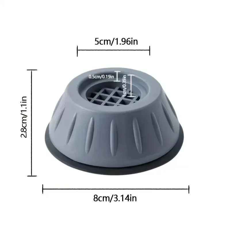 4pcs Shockproof foot pads, anti-slip rubber pads, silent shock absorbers, universal washing machine, refrigerator