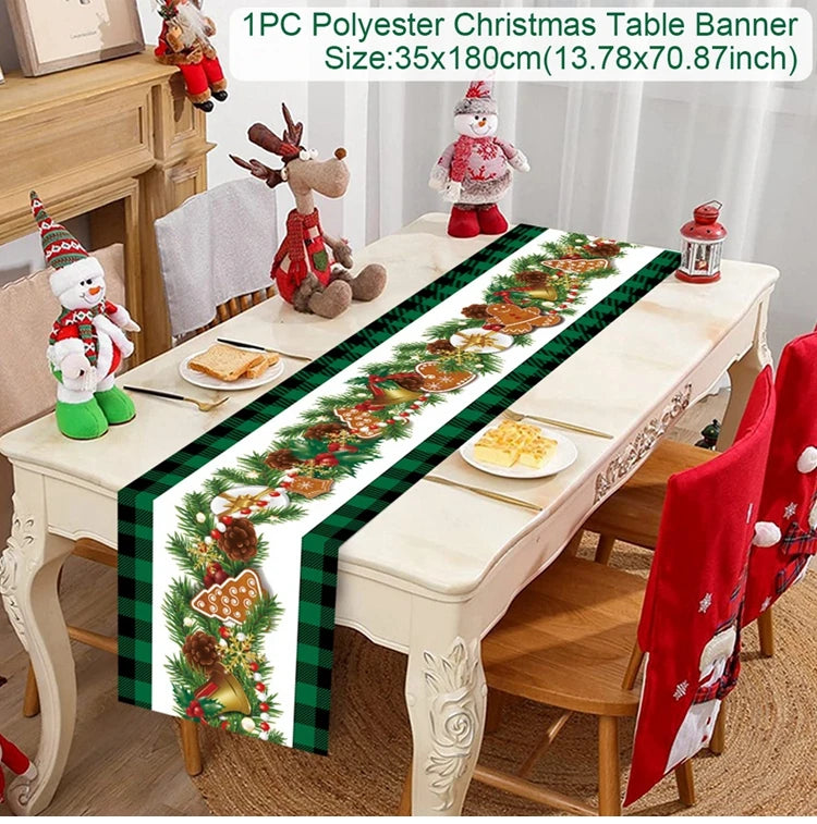 Christmas Party Table Runner – Festive Home Decoration for Christmas 2025/2026