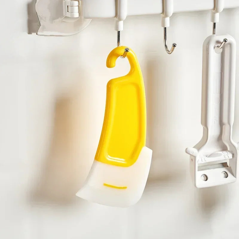 Cleaner Tools Cleaning Silicone Spatula Soft Blade Scraper Brush Dirty Pan Pot Dishes Silicone Kitchen Scraper Kitchen Utensils