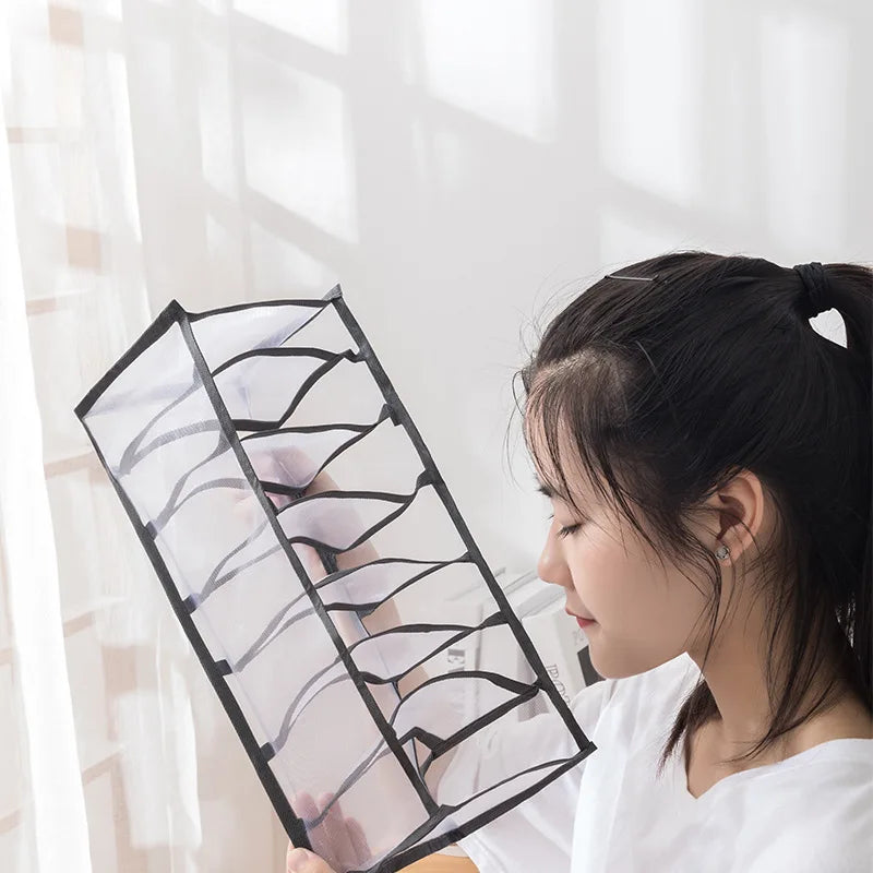 Foldable Underwear Drawer Organizer – Storage Box for Socks, Bras & Underpants