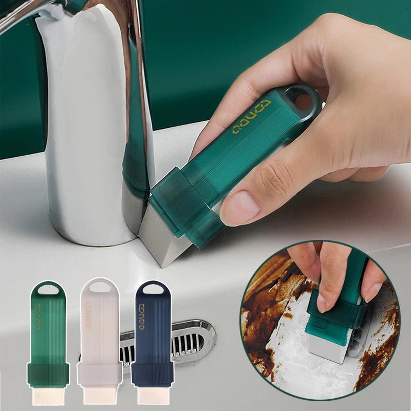 Kitchen Limescale Eraser Faucet Cleaning Tool Reusable Bathroom Sink Brush Cleaning Supplie Stainless Steel Stain Remover Eraser