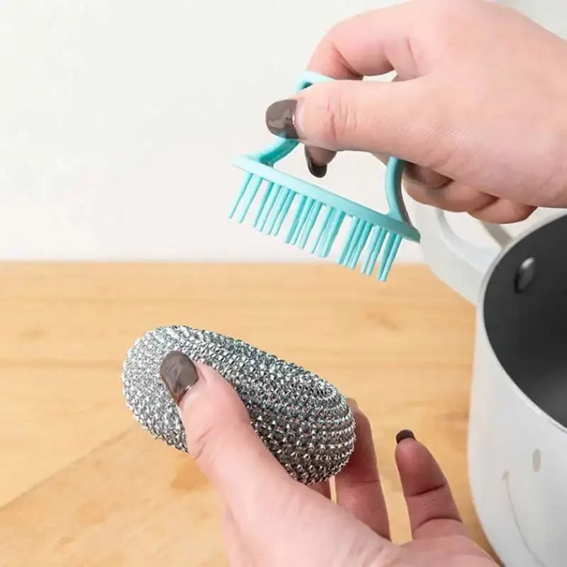 Cleaning Ball Brush Removable Cleaning Brush Pots and Pans Brush Kitchen Cleaning Tools Household Cleaning Brush