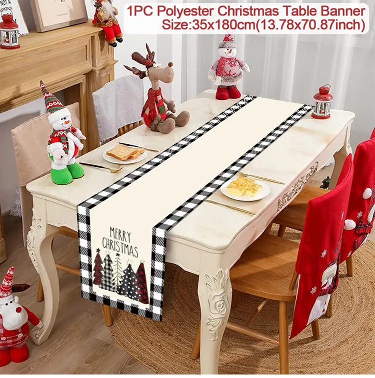 Christmas Party Table Runner – Festive Home Decoration for Christmas 2025/2026