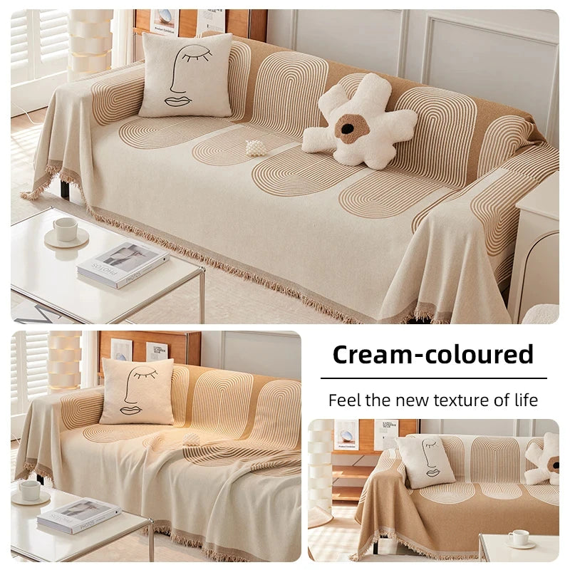Chenille Sofa Cover – Universal Dust-Proof & Anti-Scratch Couch Protector