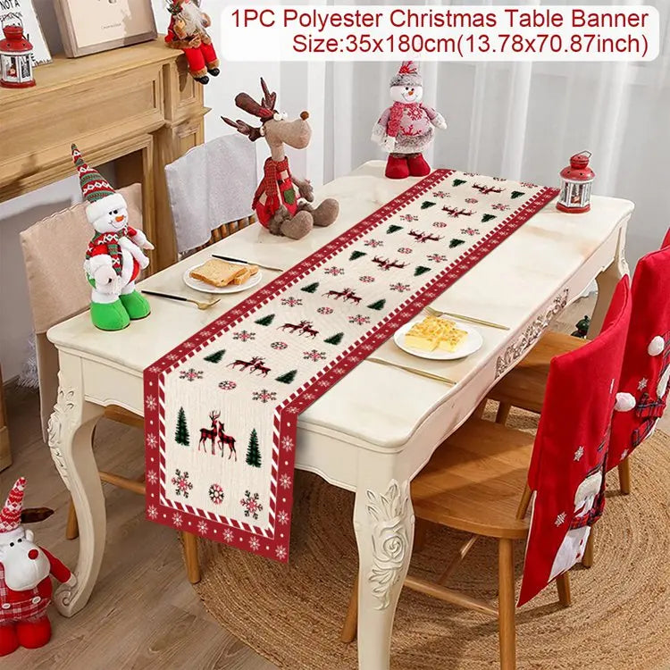 Christmas Party Table Runner – Festive Home Decoration for Christmas 2025/2026