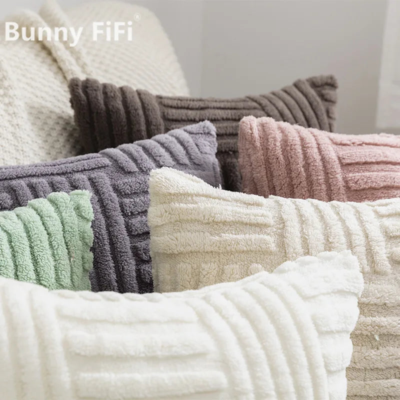 Ultra-Soft Plush Velvet Pillowcase – Double-Sided Decorative Cushion Cover 45x45cm