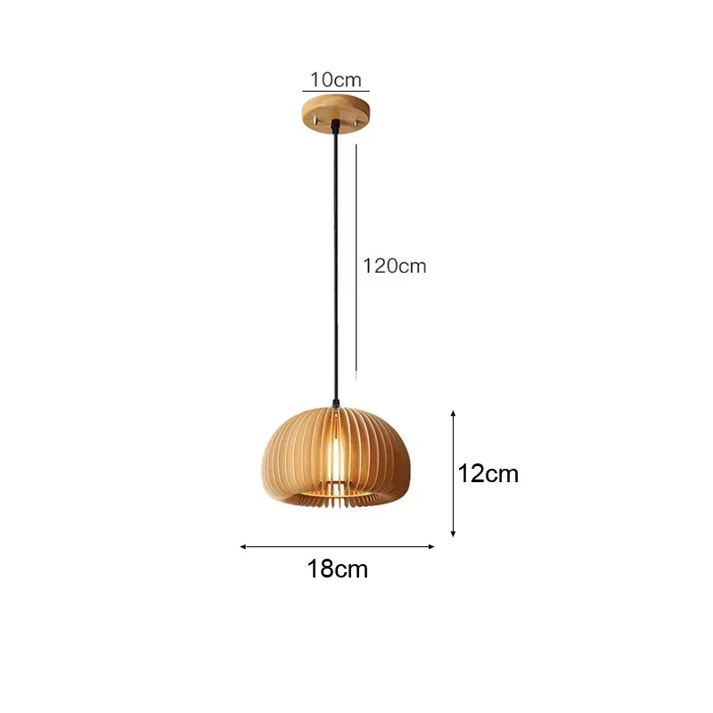 Luxury Bamboo Pendant Lamp – Handwoven Rattan Wicker Ceiling Light for Home & Dining