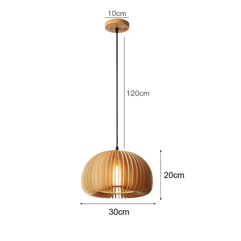 Luxury Bamboo Pendant Lamp – Handwoven Rattan Wicker Ceiling Light for Home & Dining