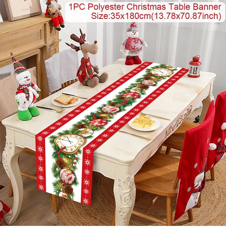 Christmas Party Table Runner – Festive Home Decoration for Christmas 2025/2026