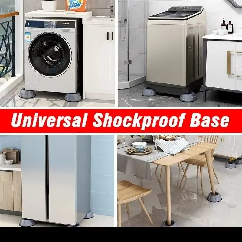4pcs Shockproof foot pads, anti-slip rubber pads, silent shock absorbers, universal washing machine, refrigerator