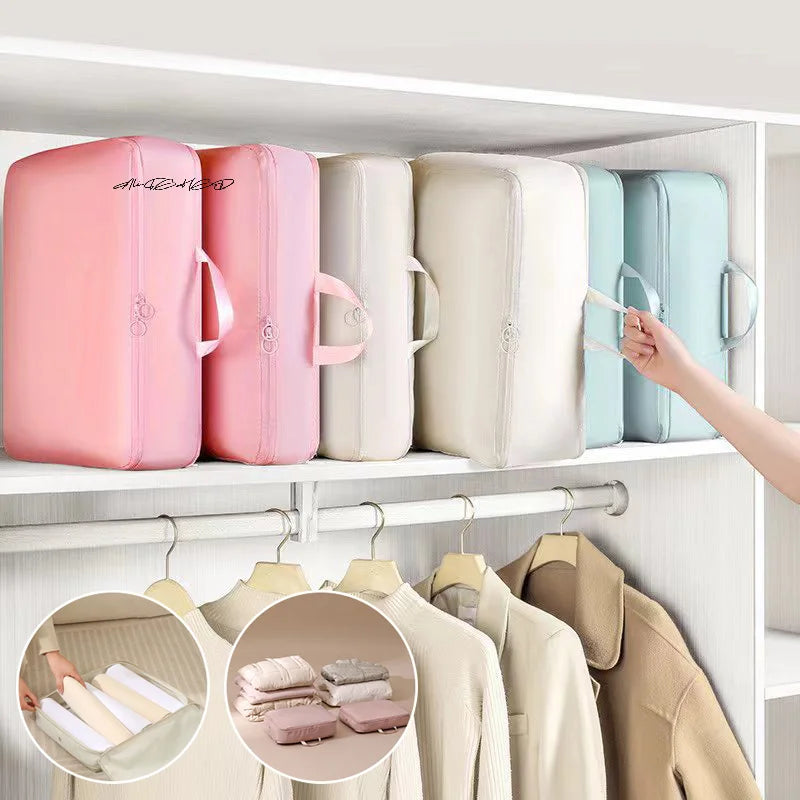 Large Compression Packing Bag – Expandable Storage for Clothes, Jackets & Bedding