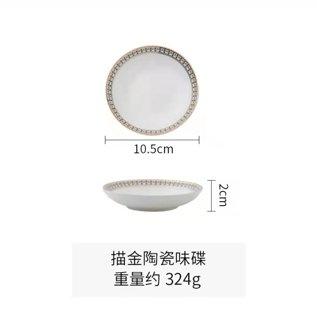 Nordic Dinnerware Set – Elegant Plates, Bowls & Cups for Wedding or Home Dining