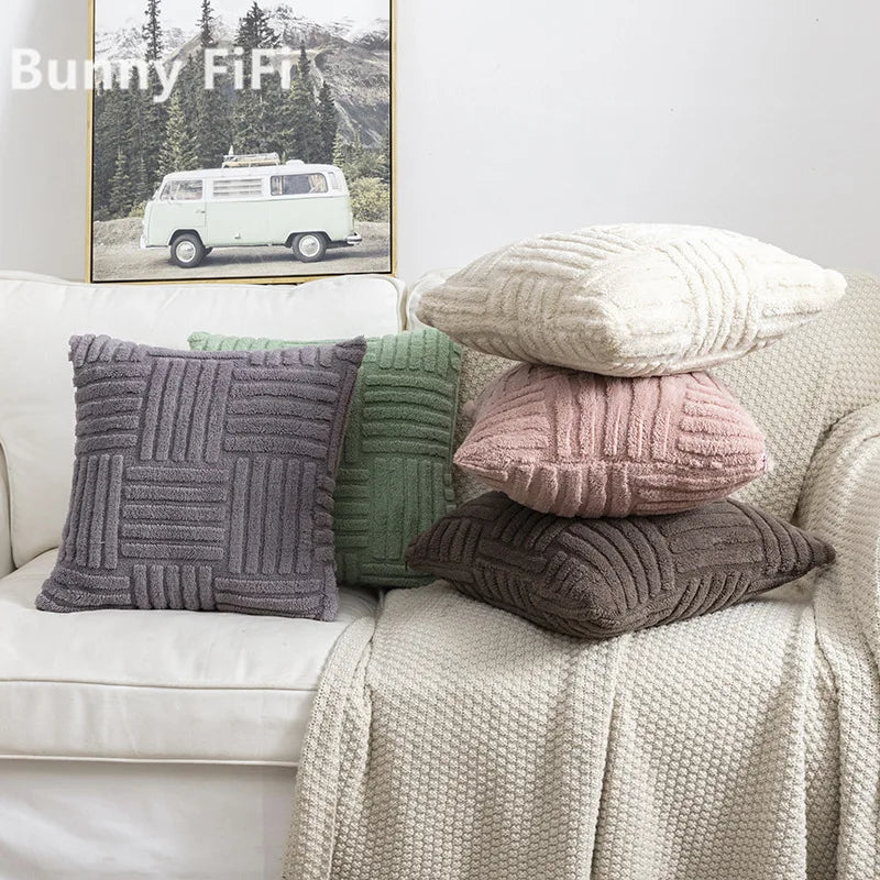 Ultra-Soft Plush Velvet Pillowcase – Double-Sided Decorative Cushion Cover 45x45cm