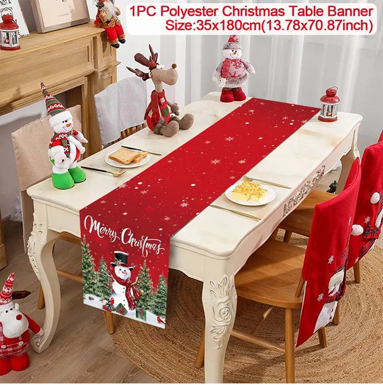 Christmas Party Table Runner – Festive Home Decoration for Christmas 2025/2026
