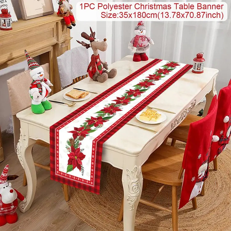 Christmas Party Table Runner – Festive Home Decoration for Christmas 2025/2026