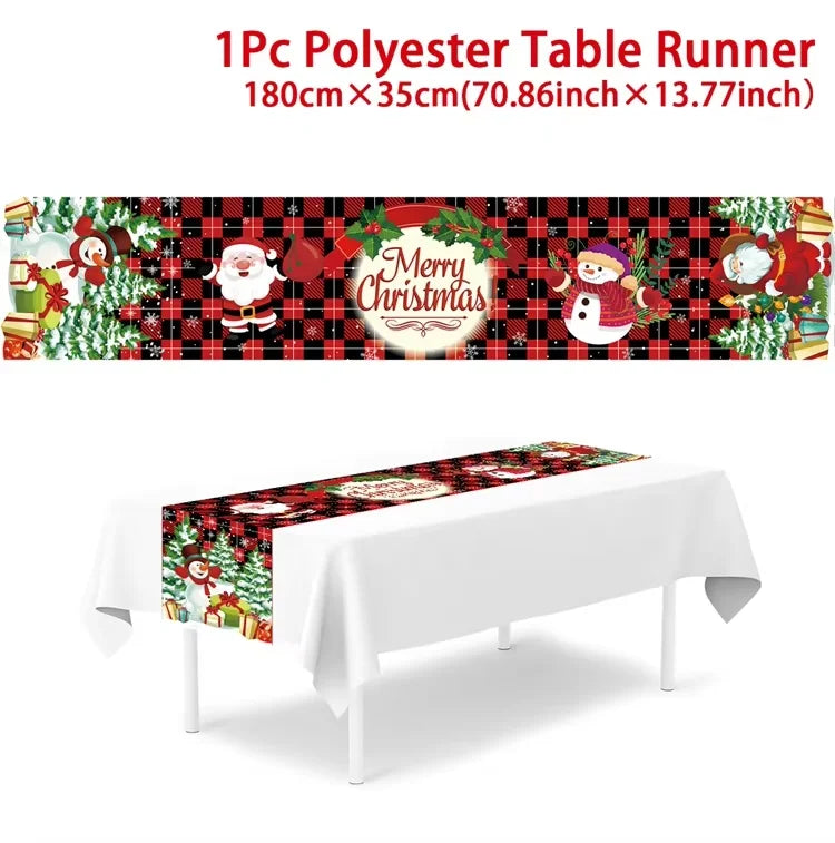 Christmas Party Table Runner – Festive Home Decoration for Christmas 2025/2026