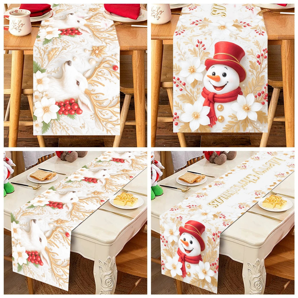 Christmas Party Table Runner – Festive Home Decoration for Christmas 2025/2026