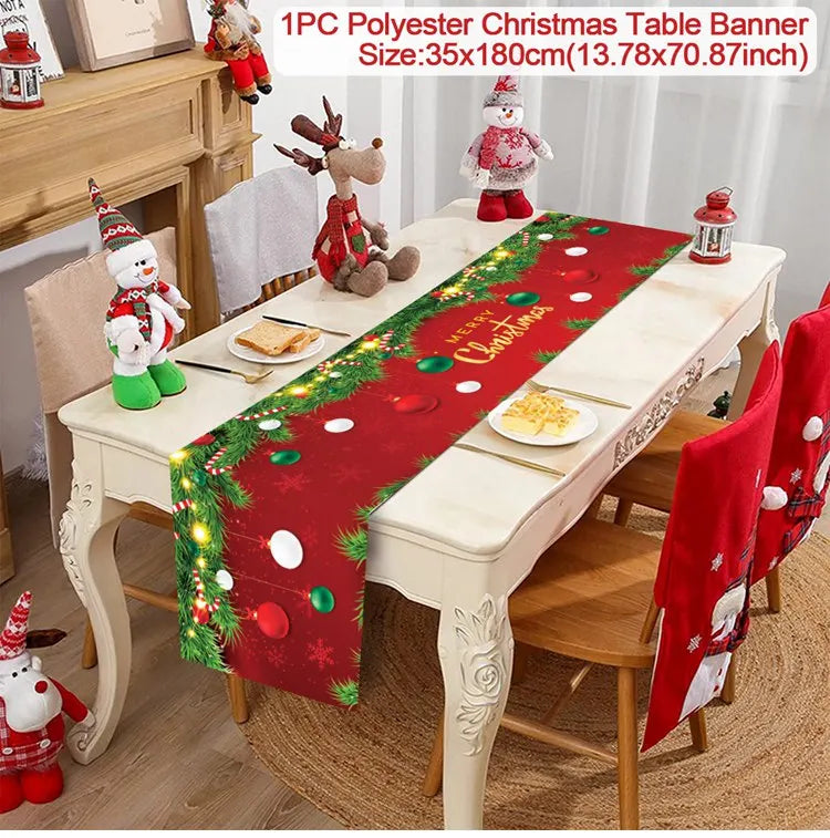 Christmas Party Table Runner – Festive Home Decoration for Christmas 2025/2026