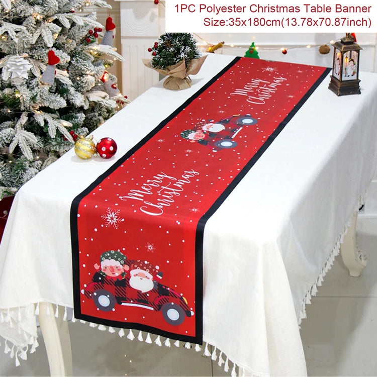 Christmas Party Table Runner – Festive Home Decoration for Christmas 2025/2026