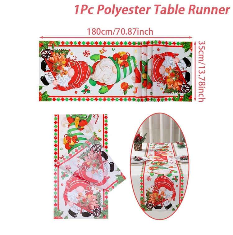Christmas Party Table Runner – Festive Home Decoration for Christmas 2025/2026