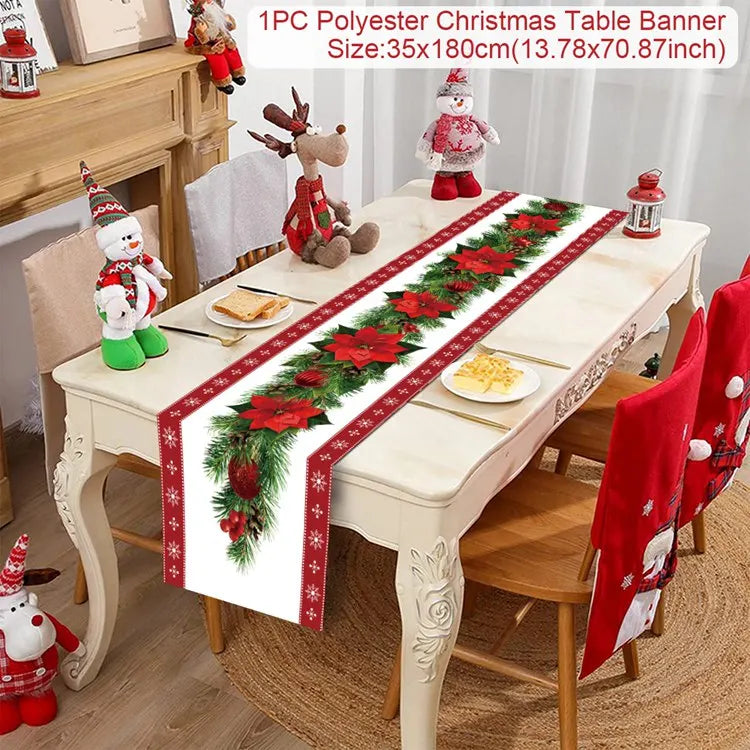 Christmas Party Table Runner – Festive Home Decoration for Christmas 2025/2026
