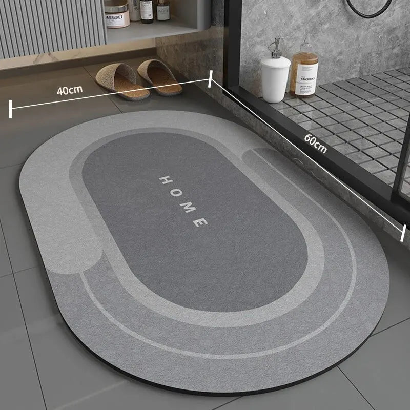 Super Absorbent Non-Slip Bathroom Mat – Fast Drying Soft Floor Rug 40×60cm