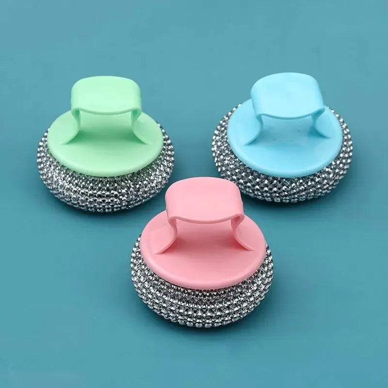 Cleaning Ball Brush Removable Cleaning Brush Pots and Pans Brush Kitchen Cleaning Tools Household Cleaning Brush