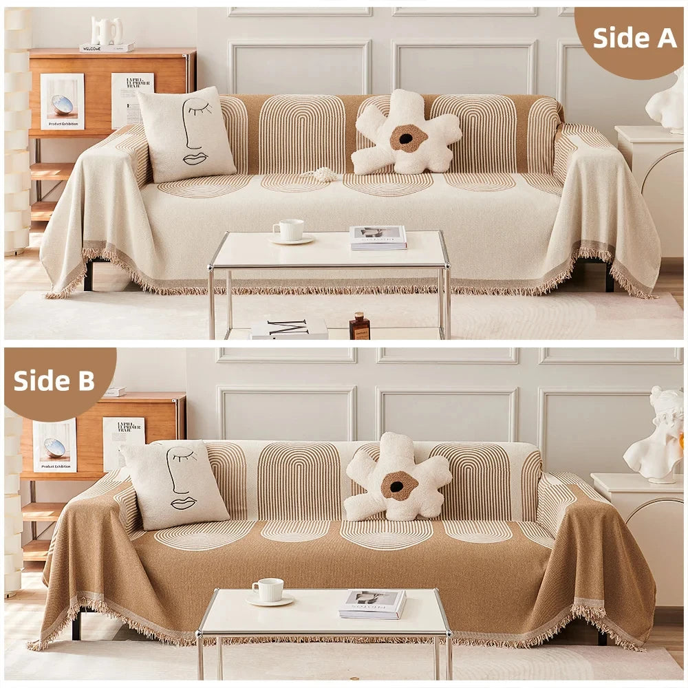 Chenille Sofa Cover – Universal Dust-Proof & Anti-Scratch Couch Protector