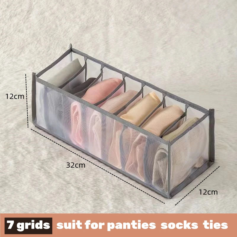 Drawer Organizer – Multi-Compartment Storage for Socks, Underwear, Scarves & Clothes