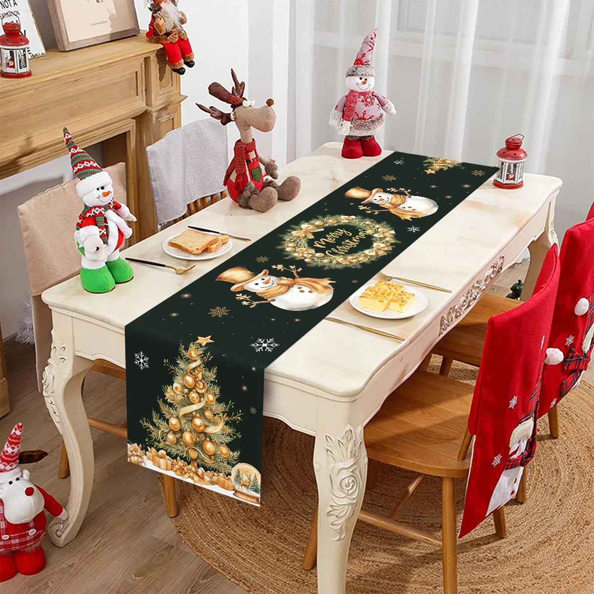 Christmas Party Table Runner – Festive Home Decoration for Christmas 2025/2026