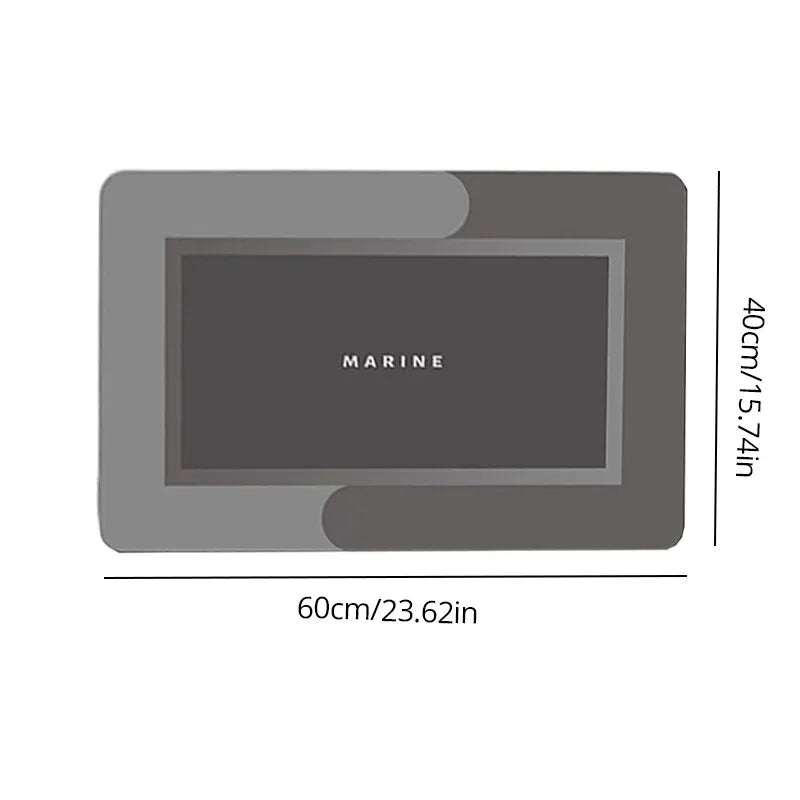 Super Absorbent Non-Slip Bathroom Mat – Fast Drying Soft Floor Rug 40×60cm