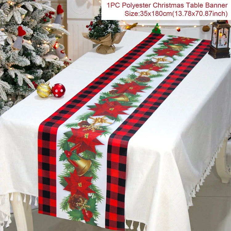 Christmas Party Table Runner – Festive Home Decoration for Christmas 2025/2026