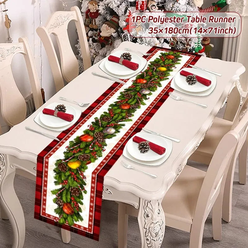 Christmas Party Table Runner – Festive Home Decoration for Christmas 2025/2026