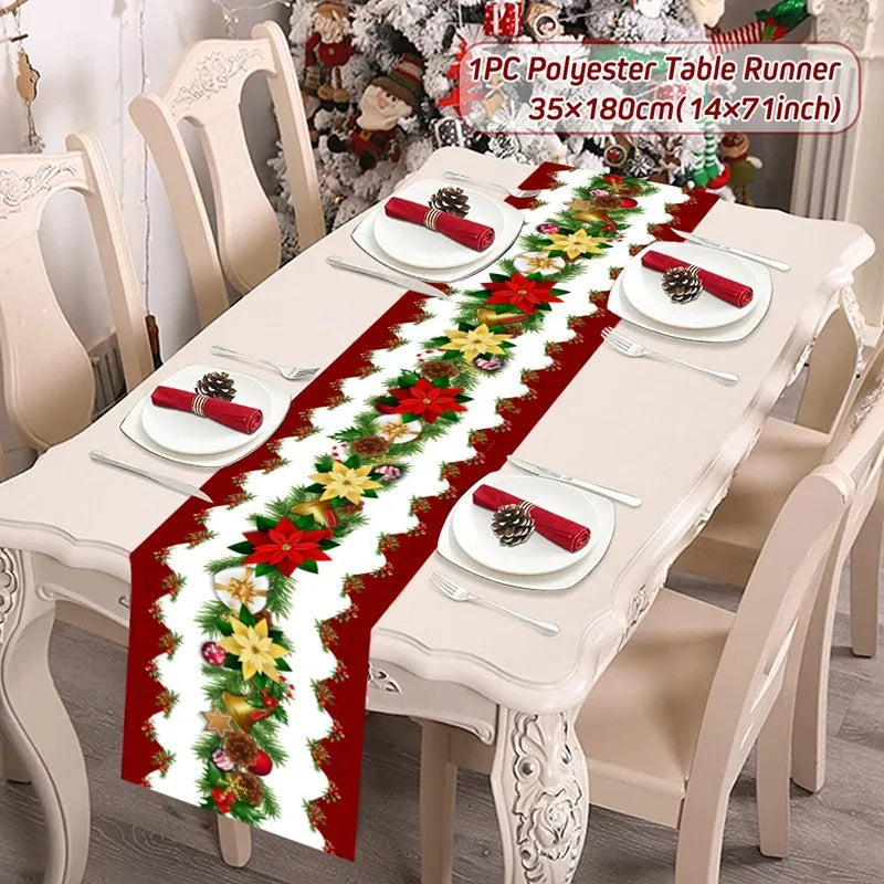 Christmas Party Table Runner – Festive Home Decoration for Christmas 2025/2026