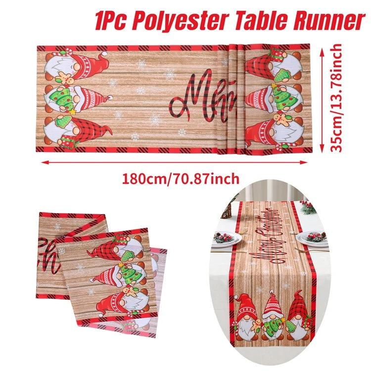 Christmas Party Table Runner – Festive Home Decoration for Christmas 2025/2026