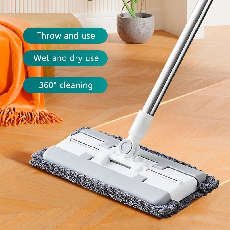 Clip-On Face Towel Mop Electrostatic Dust Removal Mop Disposable Face Paper Mop For Cleaner Wipes/Dry/Cloth