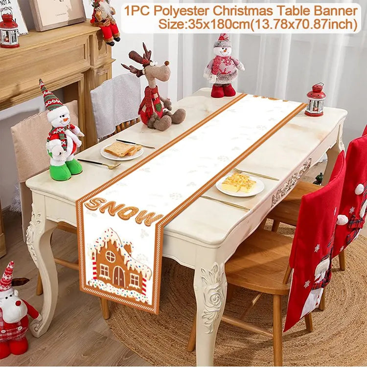 Christmas Party Table Runner – Festive Home Decoration for Christmas 2025/2026