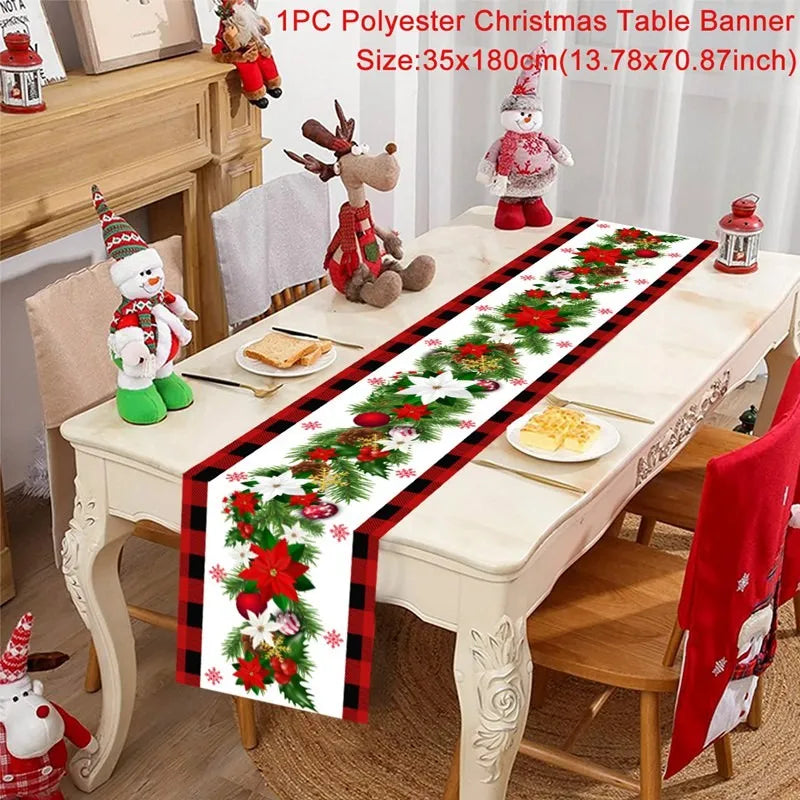 Christmas Party Table Runner – Festive Home Decoration for Christmas 2025/2026