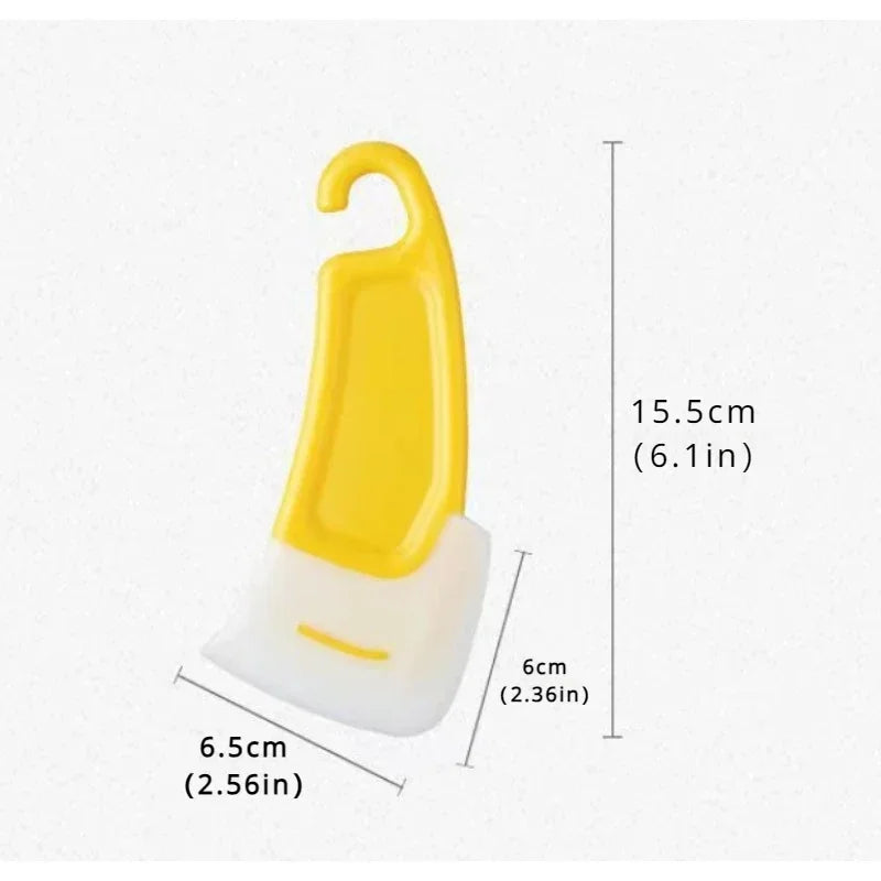 Cleaner Tools Cleaning Silicone Spatula Soft Blade Scraper Brush Dirty Pan Pot Dishes Silicone Kitchen Scraper Kitchen Utensils