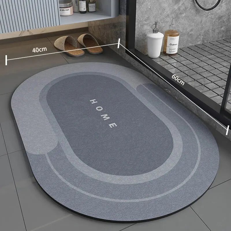 Super Absorbent Non-Slip Bathroom Mat – Fast Drying Soft Floor Rug 40×60cm