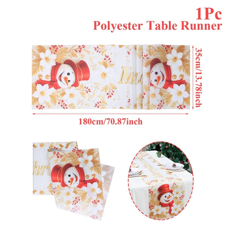 Christmas Party Table Runner – Festive Home Decoration for Christmas 2025/2026